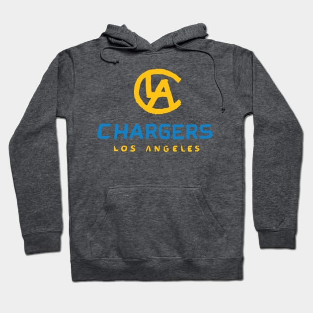 Los Angeles Chargeeees 04 Hoodie by Very Simple Graph